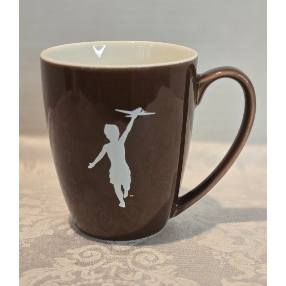 Storyville Coffee Mug Cup Flyboy Boy with Plane  12 oz Brown